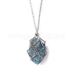 Non-Tarnish Stainless Steel Macrame Pouch Empty Stone Holder for Necklace Makings&nbsp;NJEW-JN04826-03