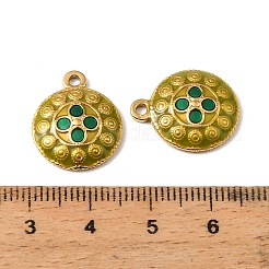 304 Stainless Steel Enamel Pendants&nbsp;STAS-I371-13G-03