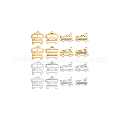 16Pcs 4 Styles 201 Stainless Steel Pendants&nbsp;STAS-UN0035-69