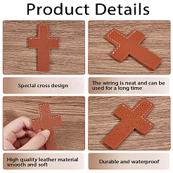 4Pcs 2 Colors Leather Bookmarks&nbsp;AJEW-CP0003-82A