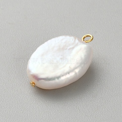 Natural Baroque Keshi Pearl Pendants&nbsp;KK-CJC0025-001G-09