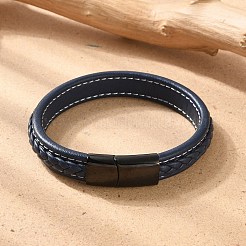 Braided Leather Cord Bracelets&nbsp;BJEW-H561-10