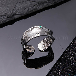 Rhodium Plated 925 Sterling Silver Cuff Rings&nbsp;JR844A