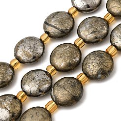 Natural Pyrite Beads Strands&nbsp;X-G-Z131-H01-01