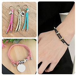 32Pcs 8 Styles 304 Stainless Steel Cord End&nbsp;STAS-TA0003-16