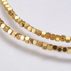 Electroplate Non-magnetic Synthetic Hematite Bead Strands&nbsp;X-G-K237-08P