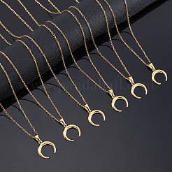 DIY 304 Stainless Steel Pendant Necklace Making Kits&nbsp;DIY-UN0002-14G