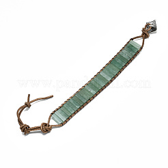 Cowhide Leather Cord Bracelets&nbsp;BJEW-R309-01A-08