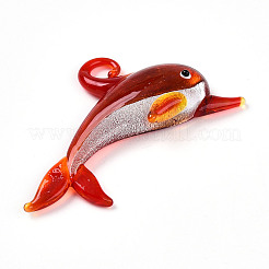 Handmade Lampwork Big Pendants&nbsp;LAMP-T023-10