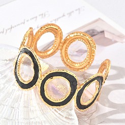 304 Stainless Steel Enamel Cuff Bangles for Women&nbsp;SA-CBAFD7D-03G