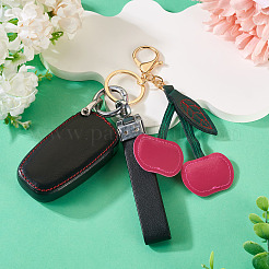 1Pc PU Leather Alloy Keychains&nbsp;KEYC-TA0001-47A