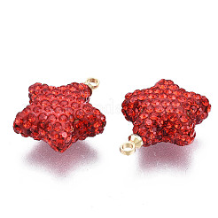 Polymer Clay Rhinestone Pendants&nbsp;RB-N052-003A-RS