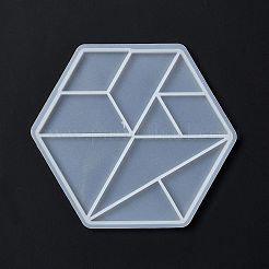 DIY Triangle & Trapezoid & Rhombus Tangram Pieces Display Decoration Silicone Molds&nbsp;LS-DIY-G067-05D