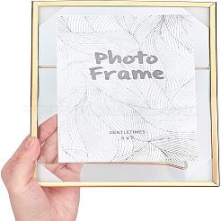 Glass Picture Frame with Iron Easel&nbsp;AJEW-WH0021-58A