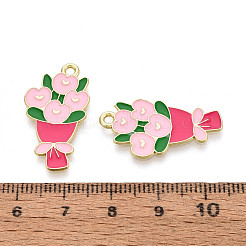Valentine's Day Alloy Enamel Pendants&nbsp;ENAM-T023-14B