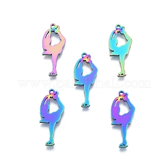 Ion Plating(IP) 201 Stainless Steel Pendant&nbsp;STAS-B027-19MC