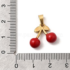304 Stainless Steel Enamel Pendants&nbsp;STAS-Z158-02G-01
