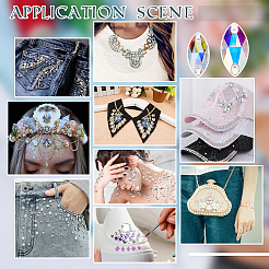 40Pcs 2 Style Sew on Rhinestone&nbsp;RGLA-OC0001-51