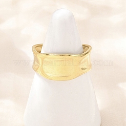 304 Stainless Steel Cuff Rings&nbsp;RJEW-D332-012I-G