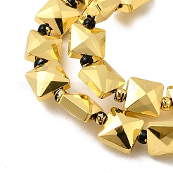 Electroplate Glass Beads Strands&nbsp;EGLA-F166-07G