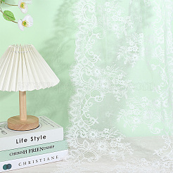 Nylon Lace Fabric&nbsp;DIY-WH0899-814