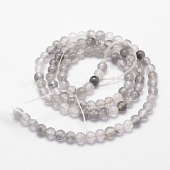 Natural Cloudy Quartz Beads Strands&nbsp;G-D840-69-4mm