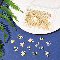 60Pcs 10 Styles 304 & 201 Stainless Steel Charms&nbsp;STAS-FS0001-93