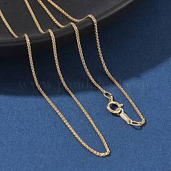 1/20 14K Gold Filled Wheat Chain Necklaces for Women Men&nbsp;NJEW-Z068-12G