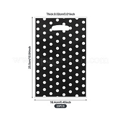 Polka Dot PET Plastic Packing Bags with Die Cut Hole Handle&nbsp;ABAG-TADJ0002-001G