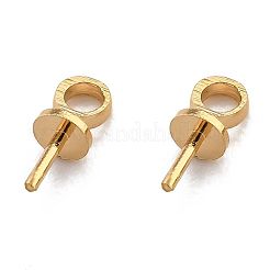Brass Cup Pearl Peg Bails Pin Pendants&nbsp;KK-H759-31A-G