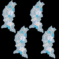 Polyester Embroidery Lace Sewing Ornaments&nbsp;DIY-WH2031-077B-02