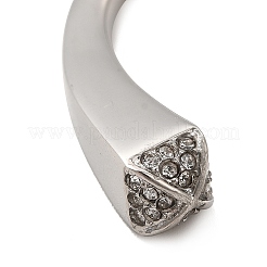 Crystal Rhinestone Simple Thin Open Cuff Bangle&nbsp;LS-BJEW-F443-01P