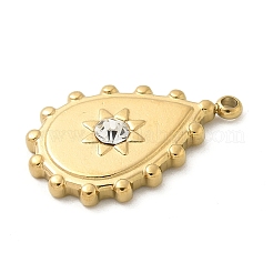 304 Stainless Steel Rhinestone Pendants&nbsp;STAS-I322-27G-04