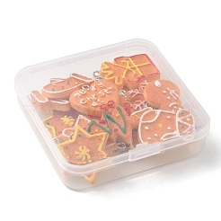 18Pcs 9 Styles Christmas Theme Opaque Resin Pendants&nbsp;RESI-FS0001-40