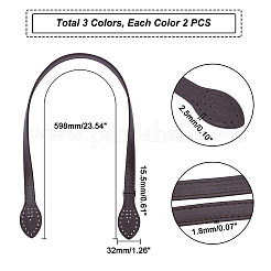3 Colors PU Leather Bag Handles&nbsp;FIND-WR0001-71
