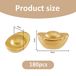 180Pcs Alloy Gold Ingot Mini Model&nbsp;DJEW-FH0001-41