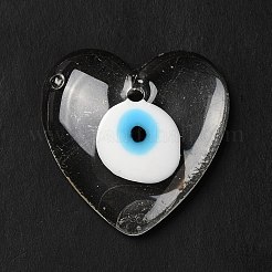 Handmade Evil Eye Lampwork Pendants&nbsp;LAMP-O018-01G