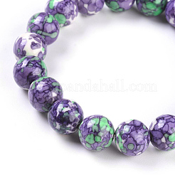 Ocean White Jade Stretch Bracelets&nbsp;X-BJEW-G019-3