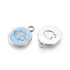 304 Stainless Steel Pendants&nbsp;STAS-N108-07B-P
