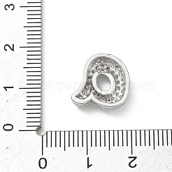 Brass Micro Pave Clear Cubic Zirconia Pendants&nbsp;KK-A300-02P