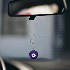 Glass Evil Eye Pendant Decorations&nbsp;HJEW-PH01769