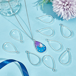 50Pcs Alloy Open Back Bezel Pendants&nbsp;FIND-OC0003-35S