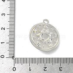 304 Stainless Steel with Dyed Synthetic Turquoise Pendants&nbsp;STAS-G374-05S-19