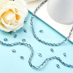 Electroplate Glass Beads Strands&nbsp;EGLA-J013-4x6mm-H03