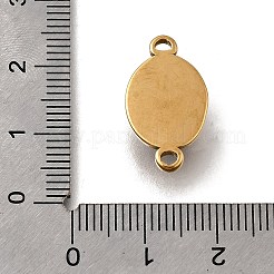 304 Stainless Steel Pave Natural Tiger Eye Connector Charms&nbsp;STAS-F318-17G