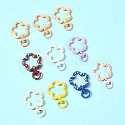 10Pcs Spray Painted Alloy Swivel Snap Hook Clasps&nbsp;FIND-FS0004-56