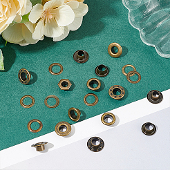 200Pcs 4 Styles Brass Grommet Eyelet Findings for Shoes&nbsp;KK-WR0001-22