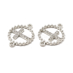 Alloy Connector Charms with Crystal Rhinestone&nbsp;FIND-H039-68P