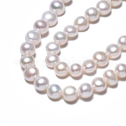 Natural Cultured Freshwater Pearl Beads Strands&nbsp;PEAR-N014-07B