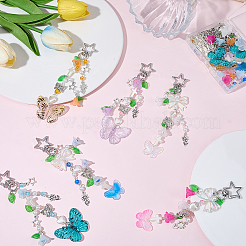 DIY Butterfly Keychain Making Kits&nbsp;DIY-SC0033-73